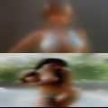 Naked black woman pain