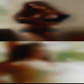 Women threesome kissing